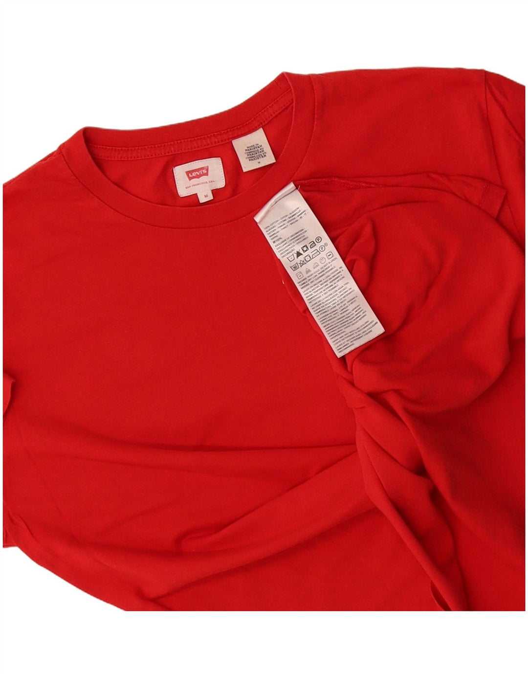 LEVI'S Mens T-Shirt Top Medium Red Cotton