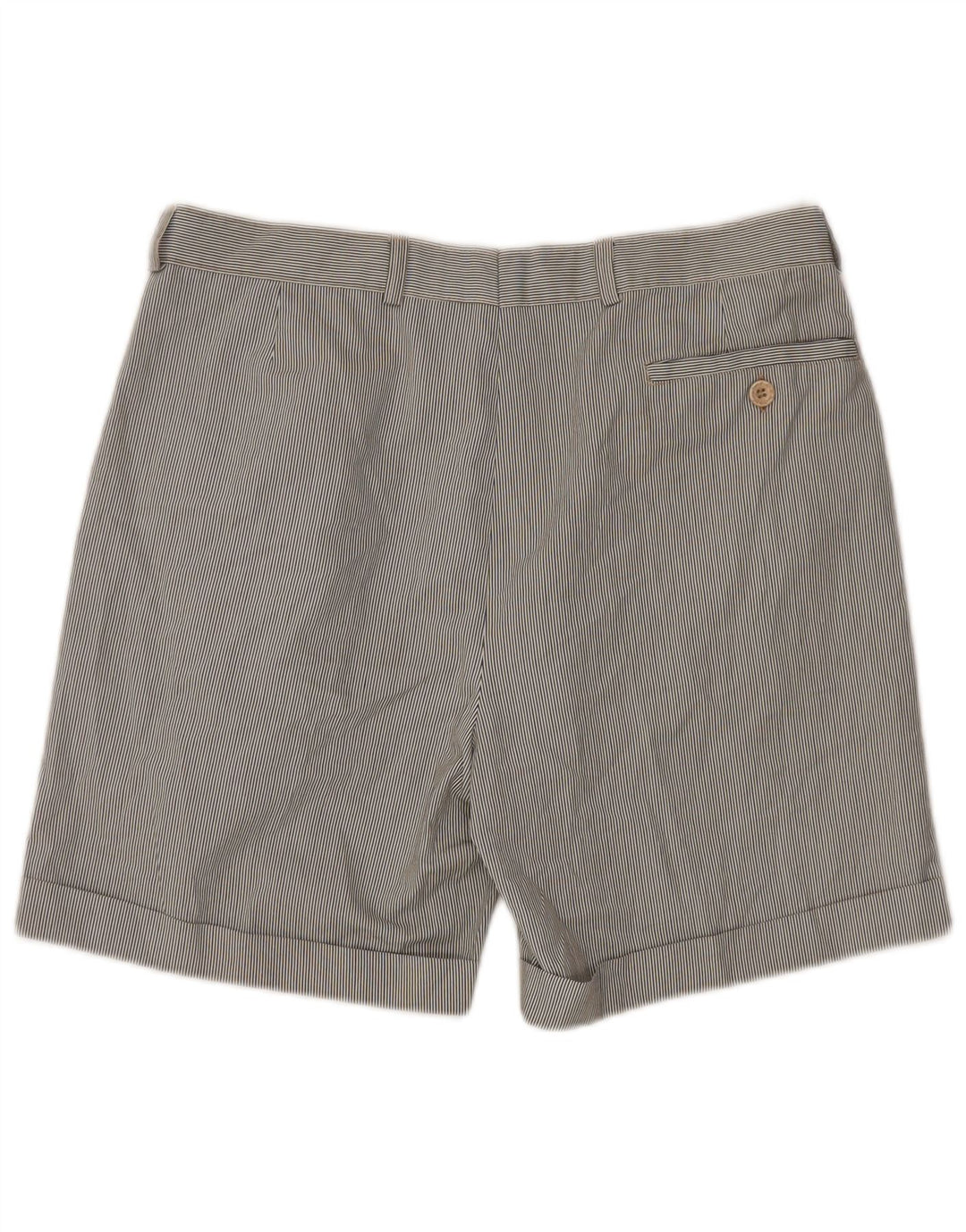 VINTAGE Herre Pegged Chino Shorts IT 52 XL W34 Flerfarvet nålestribe