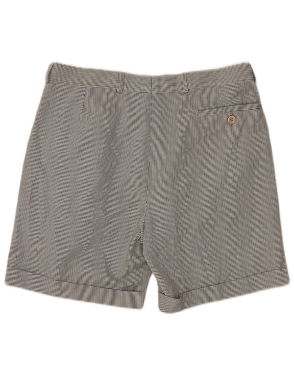 VINTAGE Mens Pegged Chino Shorts IT 52 XL W34  Multicoloured Pinstripe