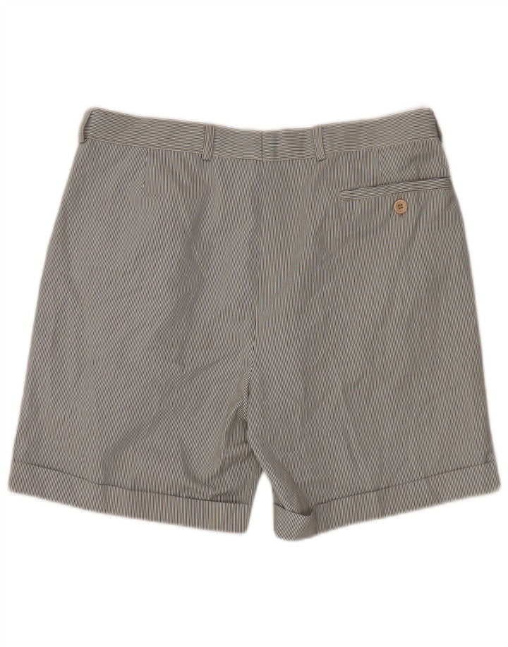 VINTAGE Herre Pegged Chino Shorts IT 52 XL W34 Flerfarvet nålestribe