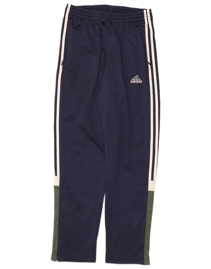 ADIDAS Træningsdragtsbukser til mænd UK 34/36 Small Navy Blue Colourblock