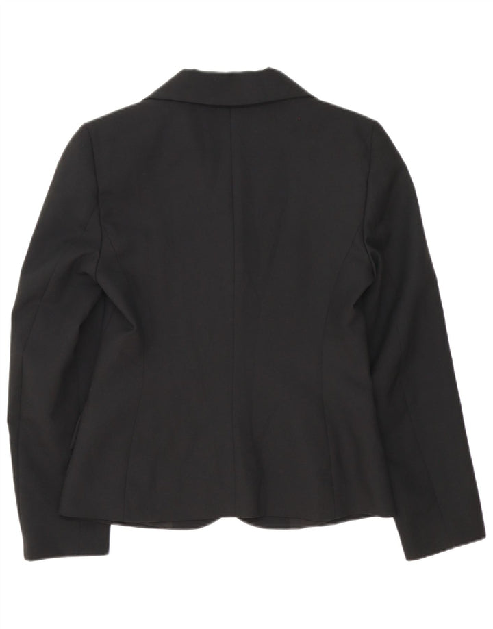 Benetton Dame 3-knaps blazerjakke IT 42 Medium Sort Polyester