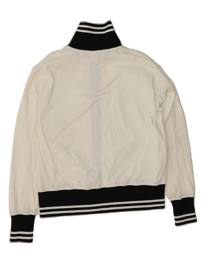 NORTH SAILS Womens Tracksuit Top Jacket UK 16 Large White Colourblock Vintage North Sails and Second-Hand North Sails from Messina Hembry 