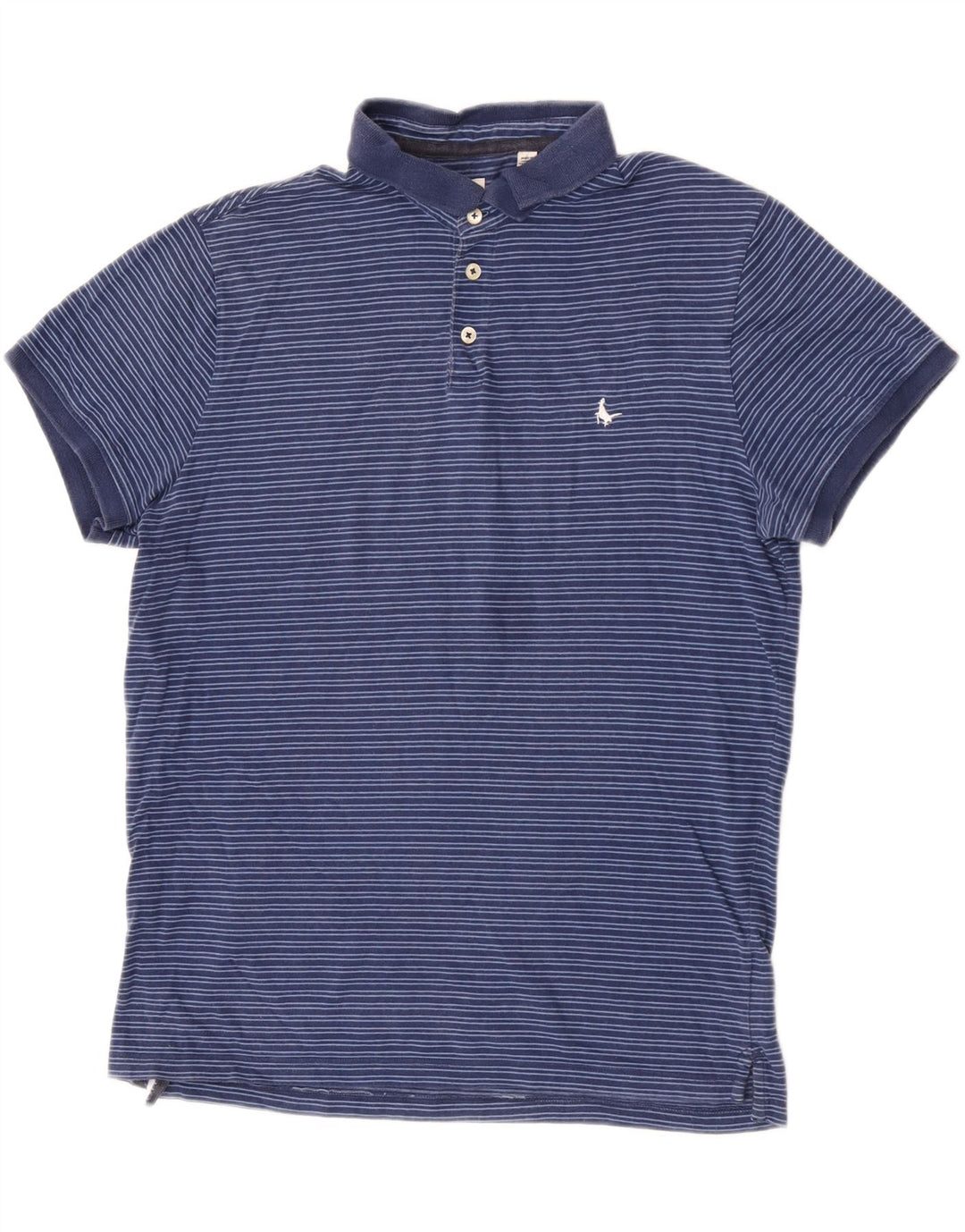 Jack Wills herre poloshirt XL blå stribet bomuld