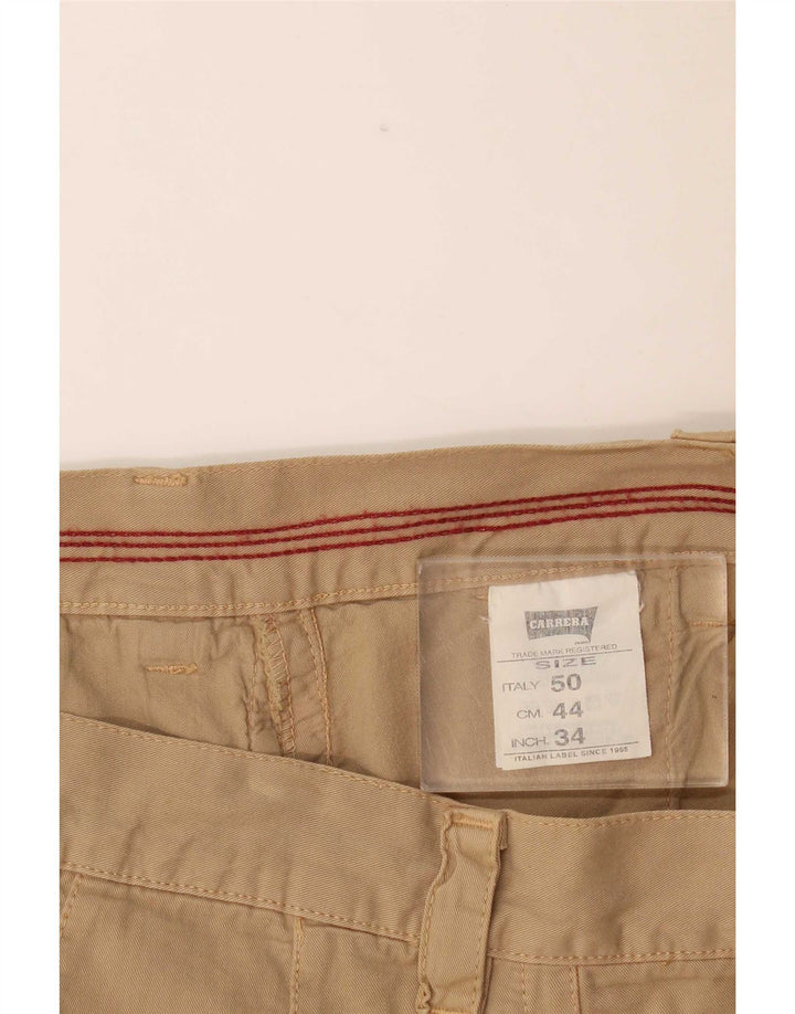 Carrera Straight Cargo Bukser til kvinder W34 L27 Beige Bomuld