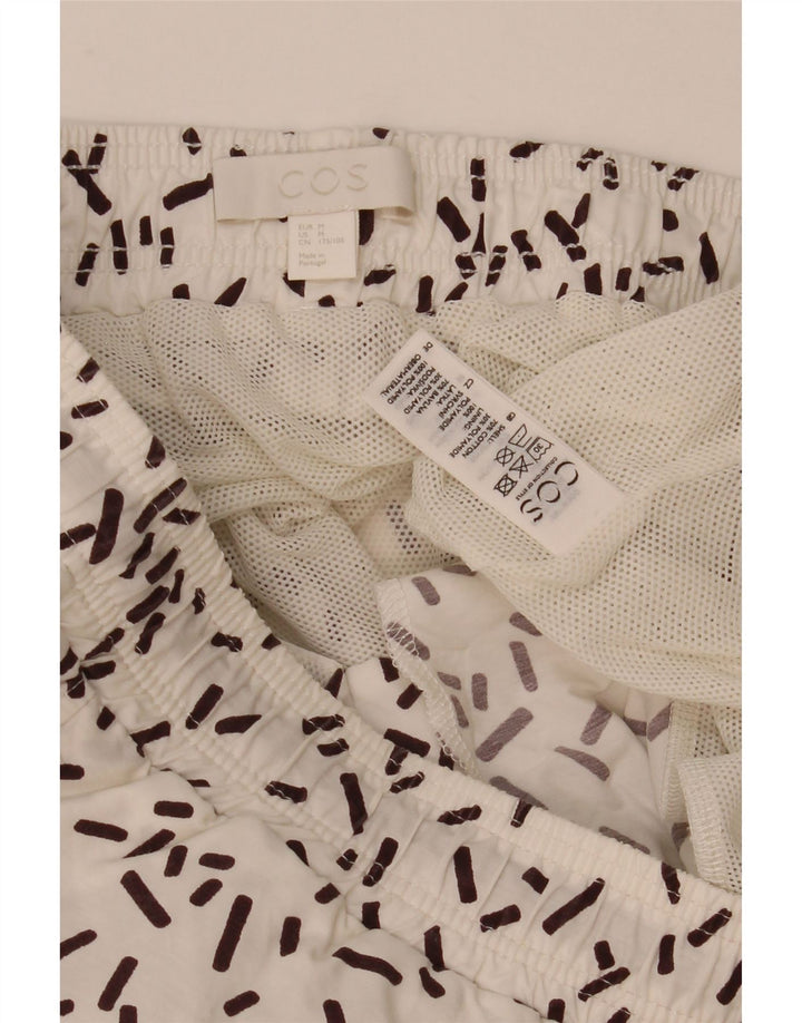 Cos Herre badeshorts Medium Hvid Geometrisk Bomuld