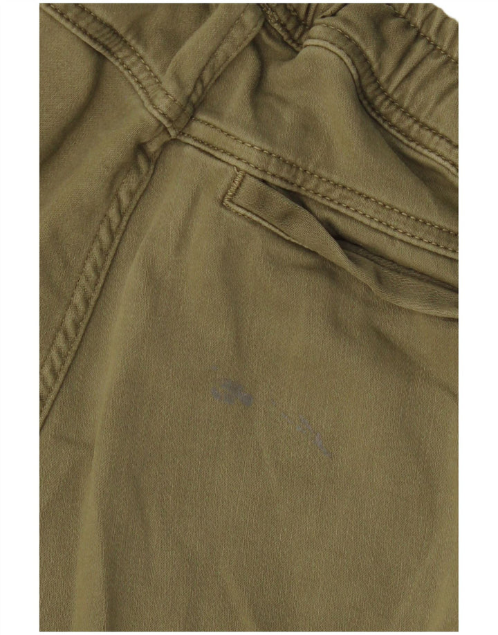 Zara Herre Joggers Cargo Bukser Small W30 L28 Khaki Cotton Army
