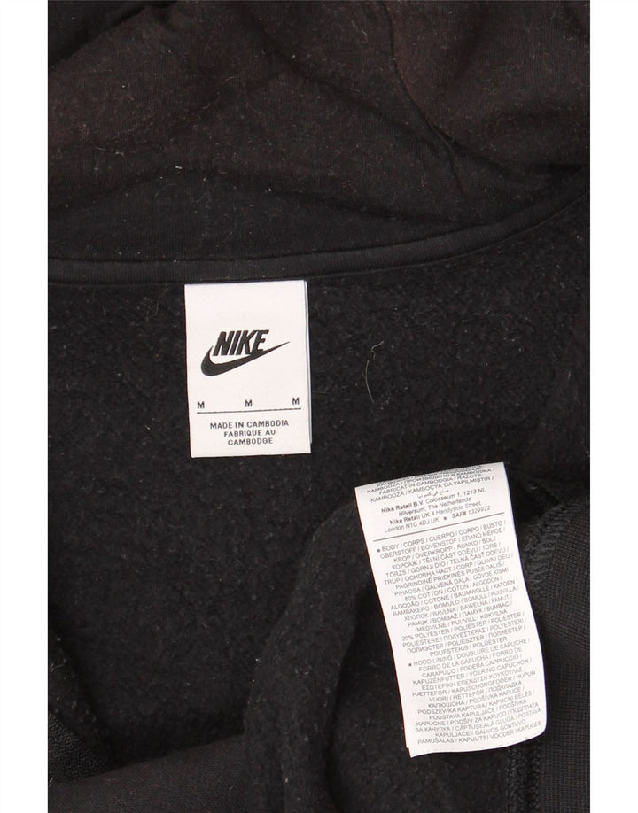 Nike hættetrøje med lynlås til mænd mellem sort bomuld