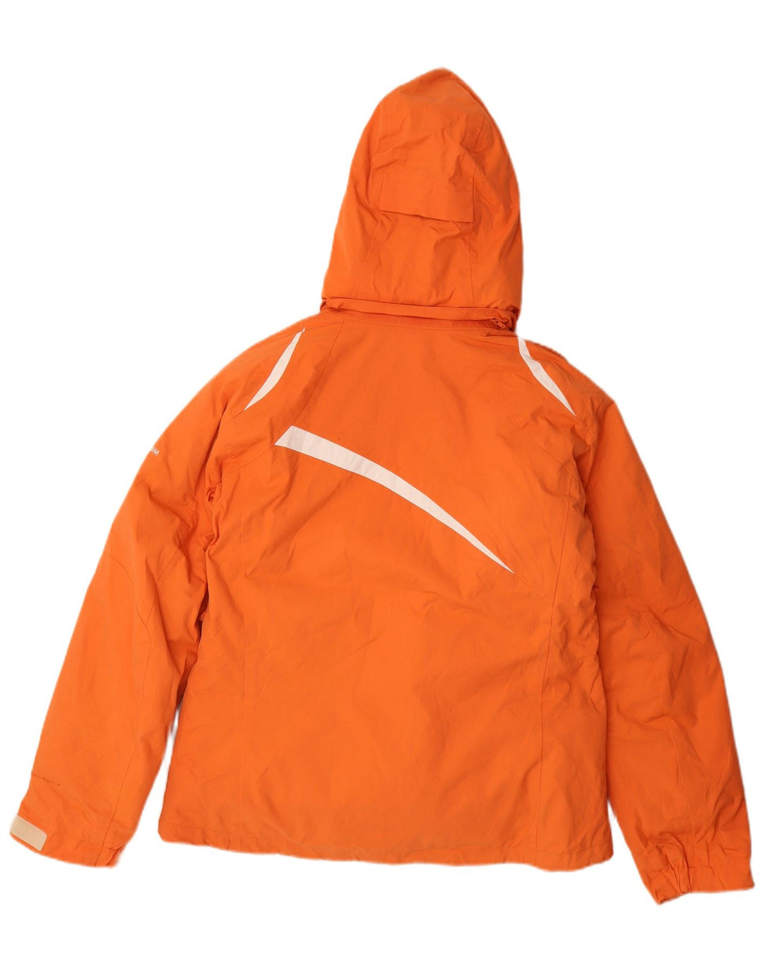 Columbia Dame Titanium Hætte Skijakke UK 14 Medium Orange Colourblock