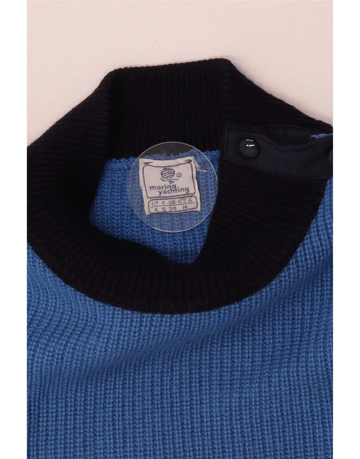 Marina Yachting Herre Turtle Neck Jumper Sweater EU 38 Medium Blue Nautical