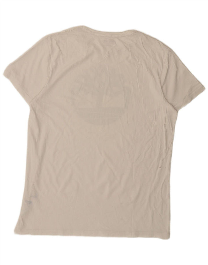 Timberland Herre grafisk T-shirt Top Stor hvid bomuld