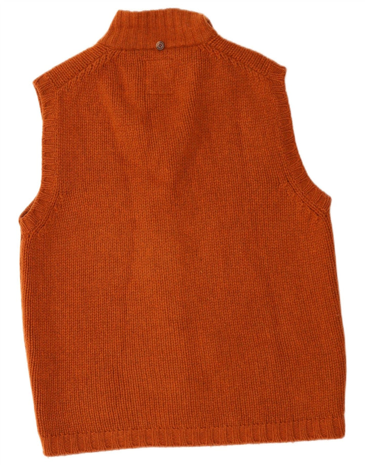 Fay ærmeløs cardigantrøje til mænd Medium Orange