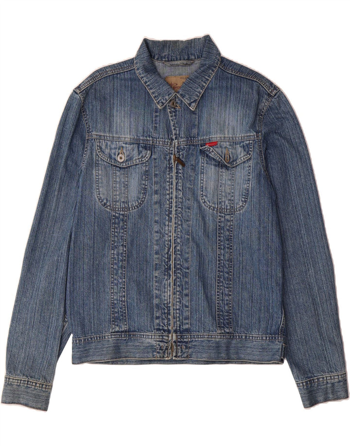 BIG STAR Mens Denim Jacket UK 40 Large Blue Cotton Vintage Big Star and Second-Hand Big Star from Messina Hembry 
