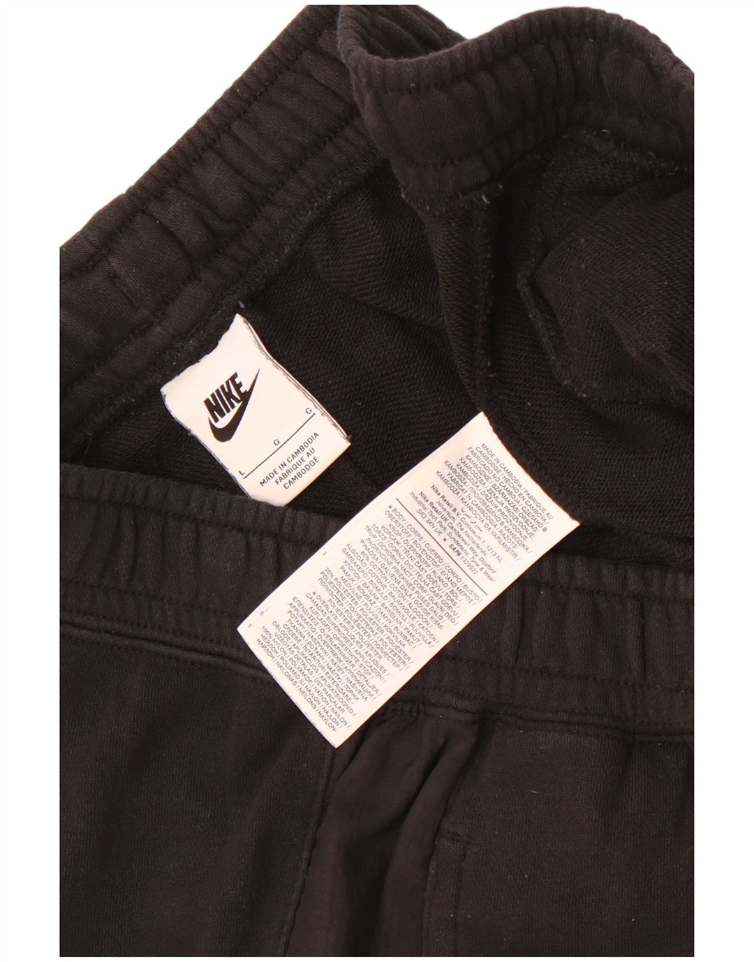 Nike sportsshorts til mænd, store sorte bomuld