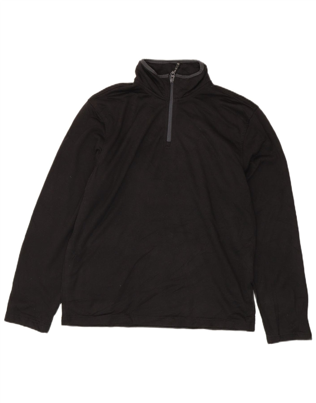 Starter Herre Zip Neck Pullover Træningsdragt Top UK 38/40 Medium Black