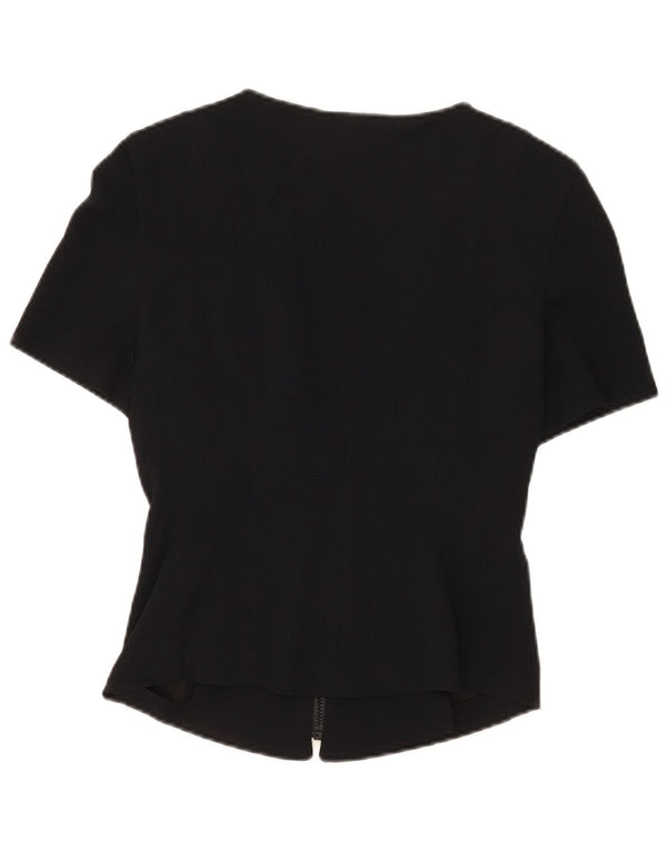 Seeler Kortærmet skjortebluse til kvinder EU 36 Small Black Viscose