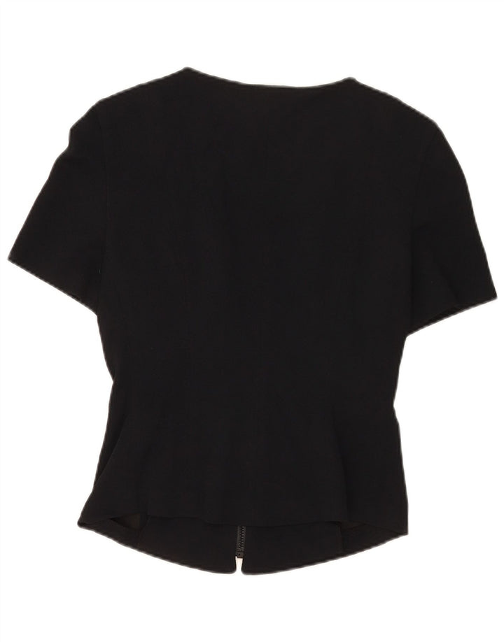 Seeler Kortærmet skjortebluse til kvinder EU 36 Small Black Viscose