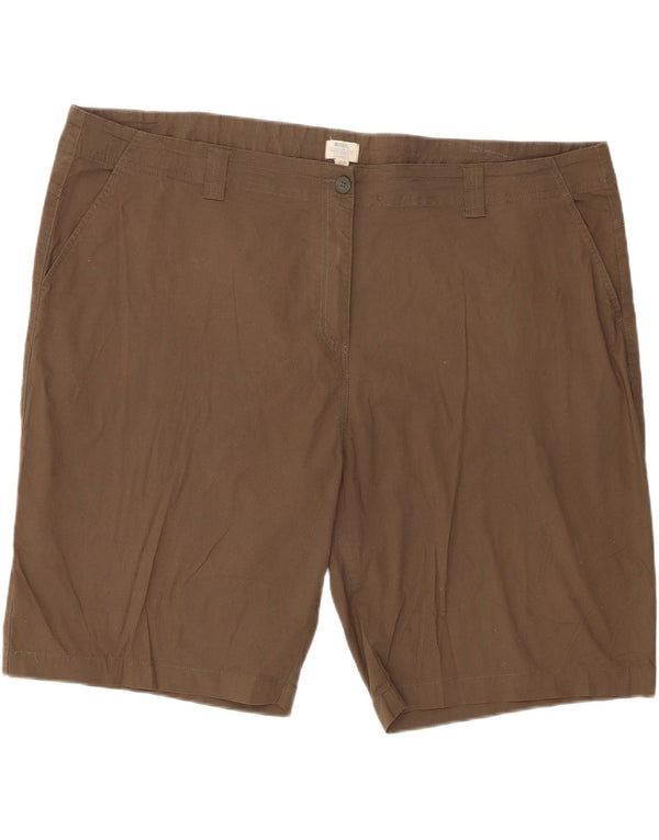 Mountain Warehouse Dame Chino Shorts UK 28 6XL W50 Khaki Bomuld