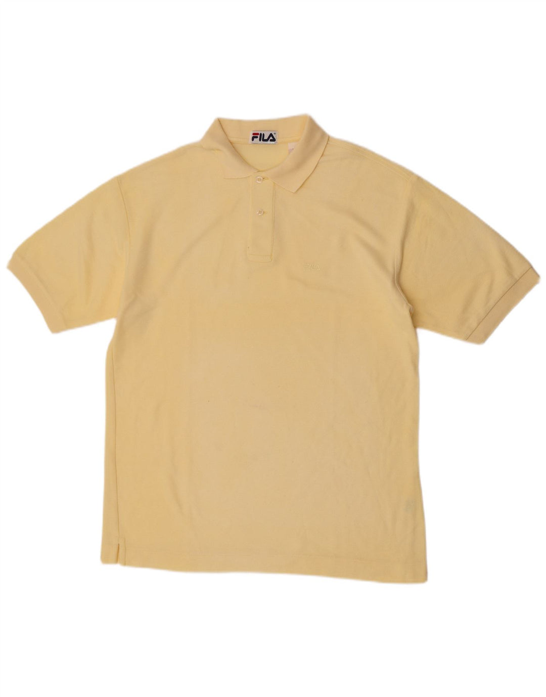 Fila Poloskjorte til mænd IT 48 Medium Gul Bomuld