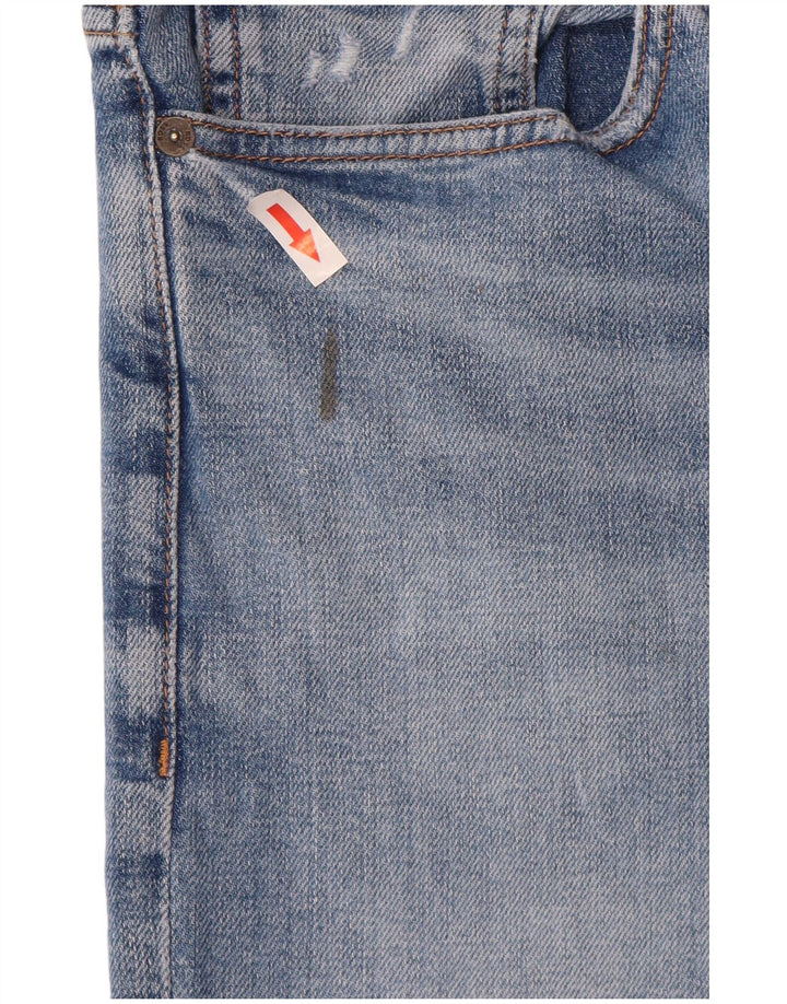 Hugo Boss Herre Distressed Slim Jeans W32 L32 Blå Bomuld