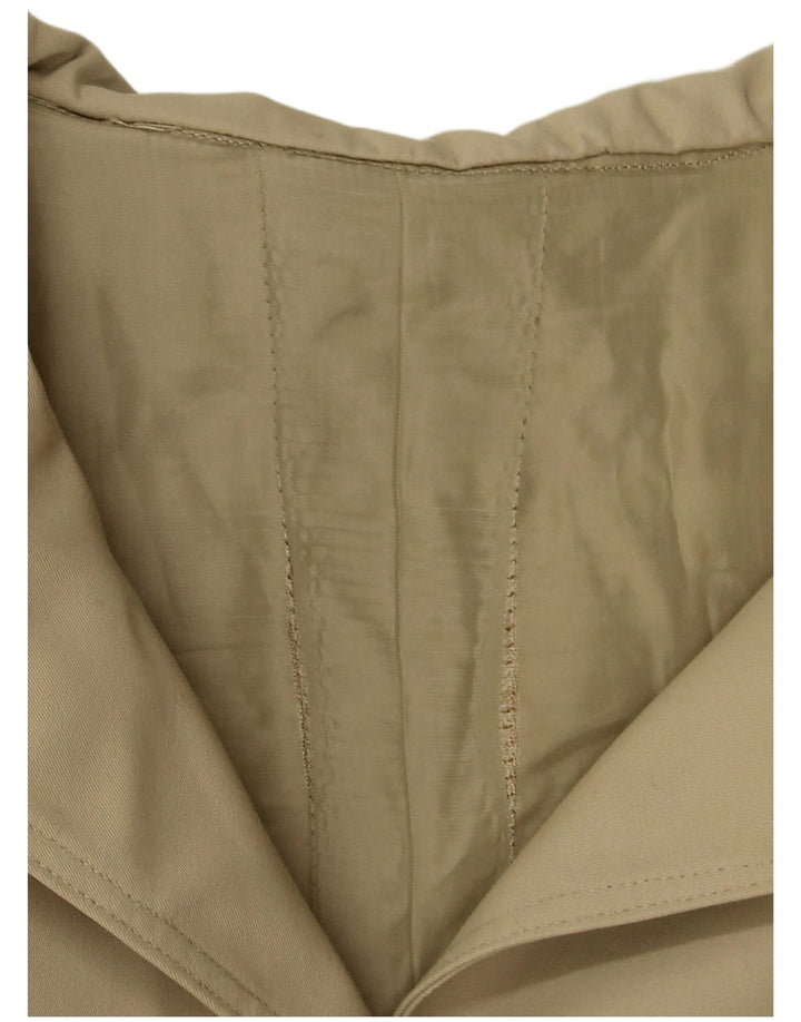 VINTAGE Trench Coat til kvinder UK 12 Medium Beige