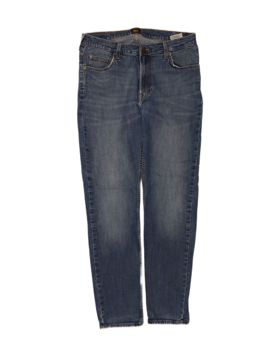 Lee Herre Rider Slim Jeans W33 L32 Blå Bomuld