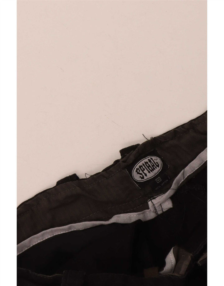 Spiral Herre grafiske Cargo Shorts Medium W36 Sort Bomuld Gothic