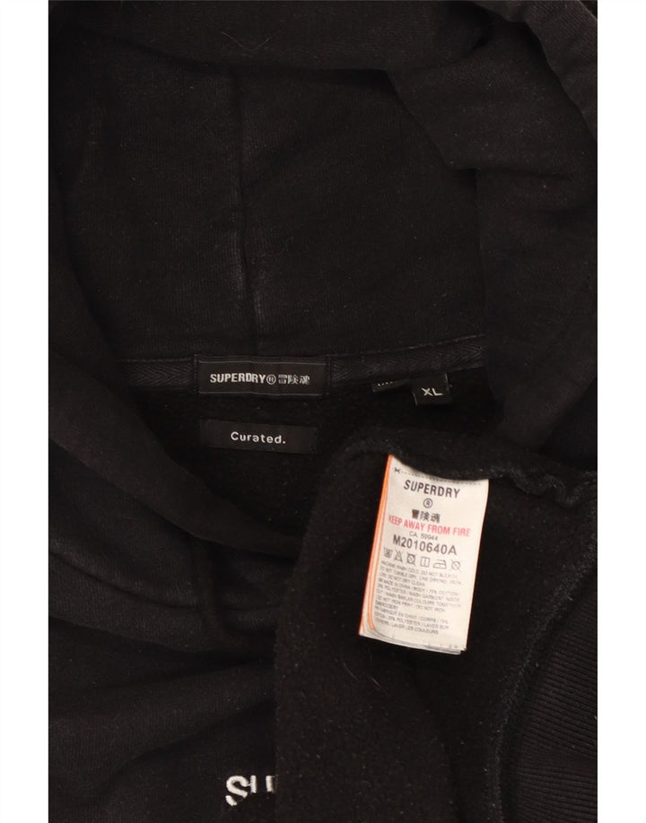 Superdry Hættetrøje til mænd XL sort bomuld