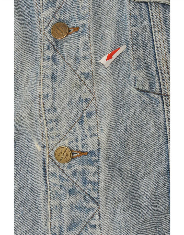 Stefanel Dame denimjakke UK 18 XL Blå Bomuld