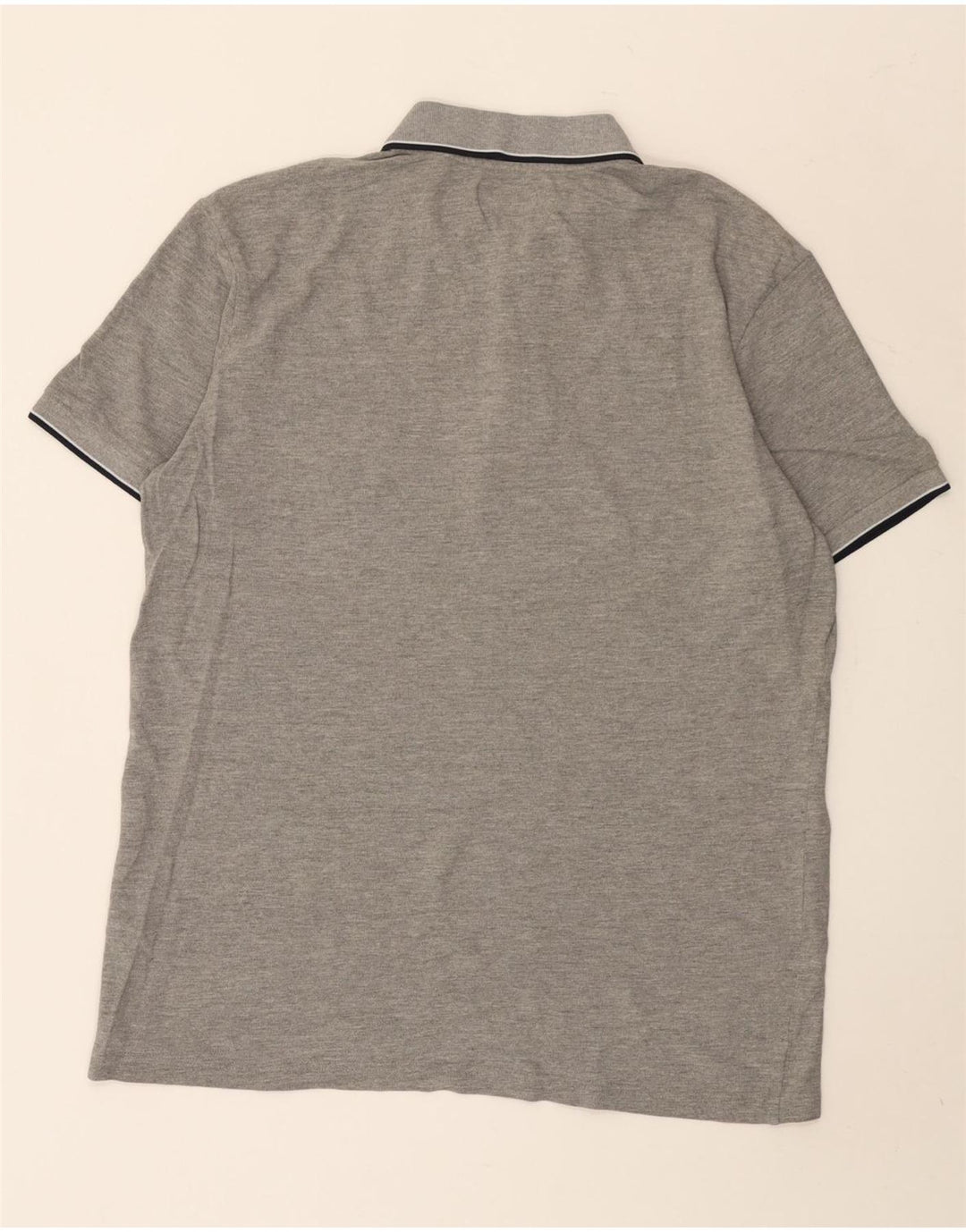 Kappa herre poloshirt 2XL gråstribet bomuld