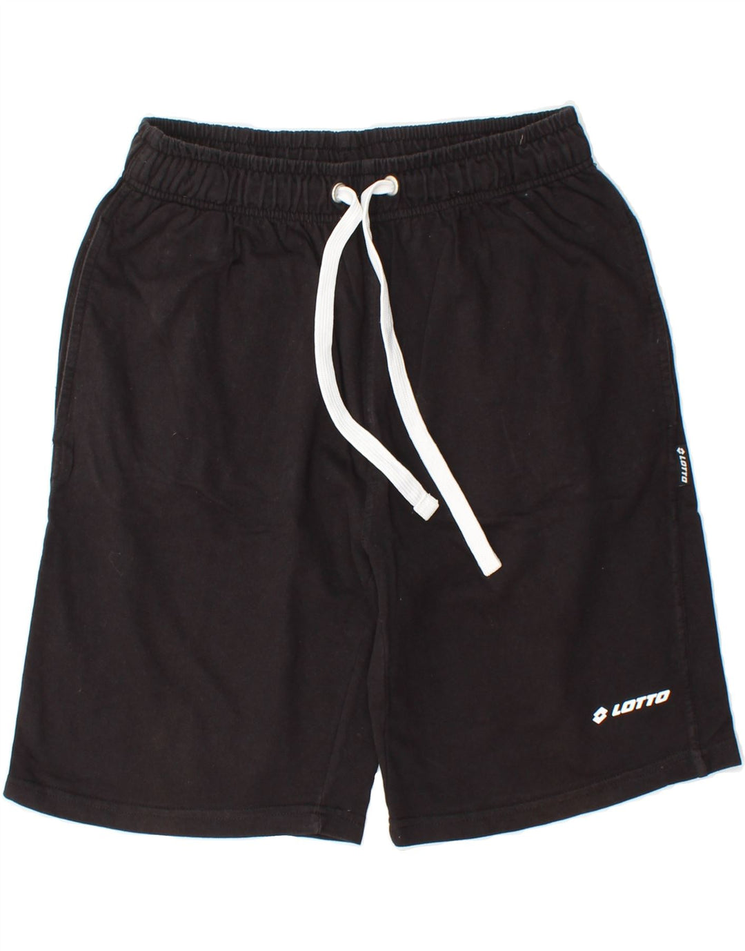 LOTTO Womens Sport Shorts UK 12 Medium  Black Cotton Vintage Lotto and Second-Hand Lotto from Messina Hembry 