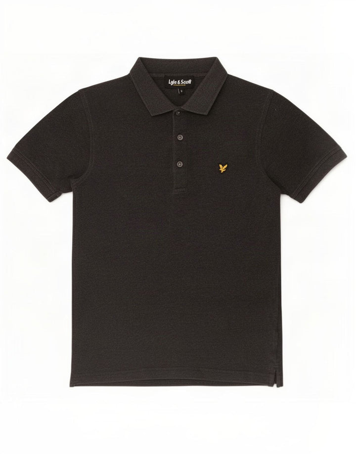 Lyle & Scott herre poloskjorte lille grå bomuld