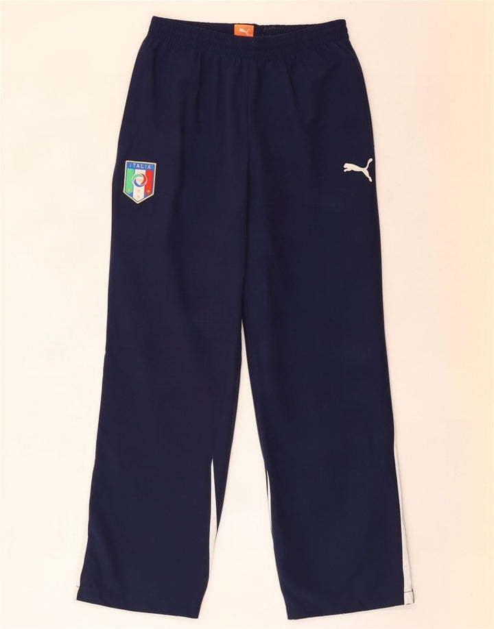 Puma Herre Italia træningsdragt bukser Medium Navy Blue Colourblock Polyester