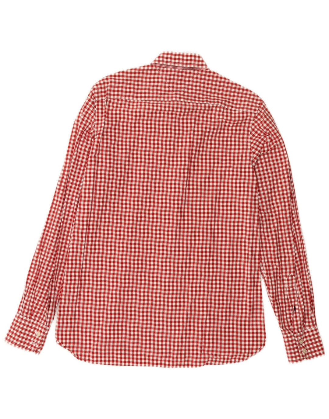 Tommy Hilfiger Herre Regular Fit skjorte Lille rød Gingham Bomuld