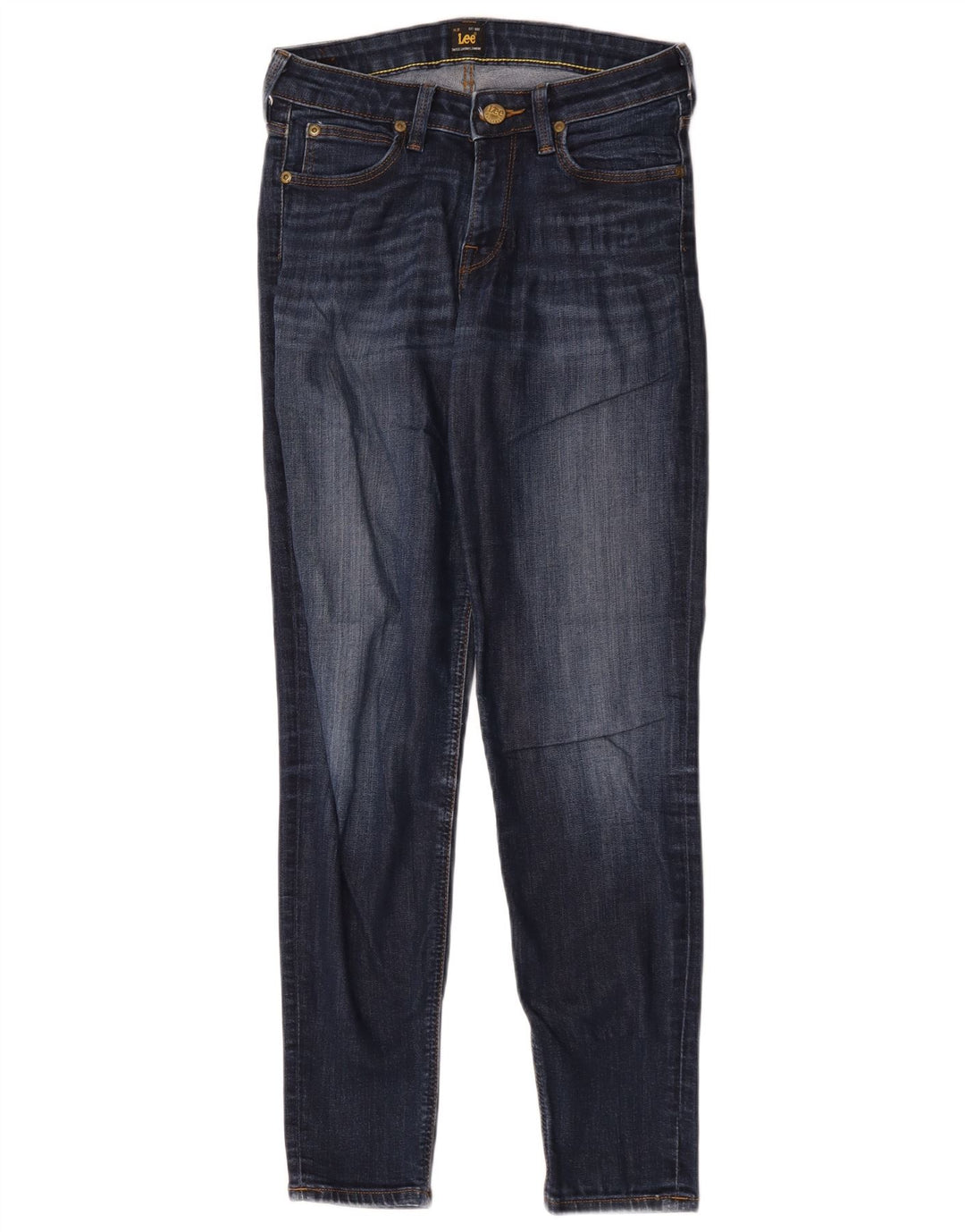 Lee Dame Scarlett Slim Jeans W28 L28 Marineblå Bomuld