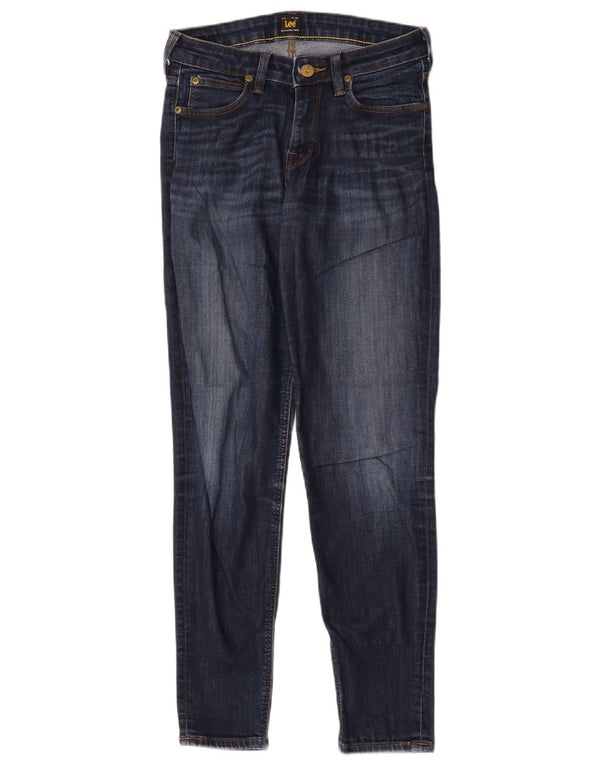 Lee Womens Scarlett Slim Jeans W28 L28 Navy Blue Cotton