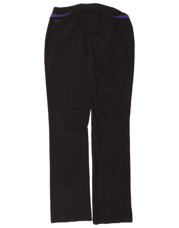 REEBOK Træningsdragtsbukser til kvinder UK 14 Stor sort polyester