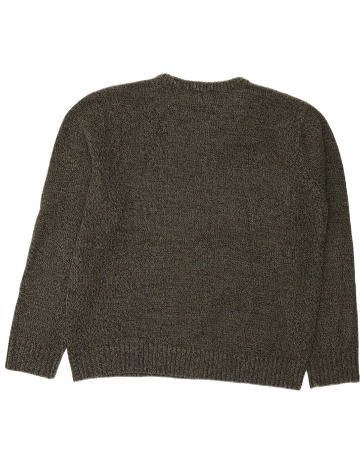 Marks & Spencer Herre Boat Neck Jumper Sweater Stor Khaki