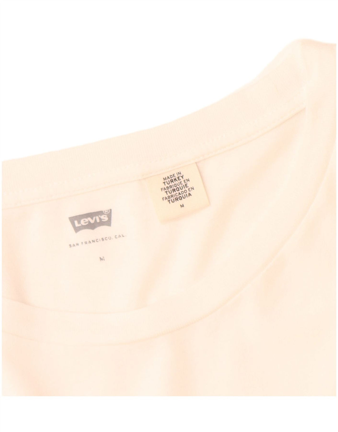 Levi's Grafisk T-shirt top til kvinder UK 14 Medium White