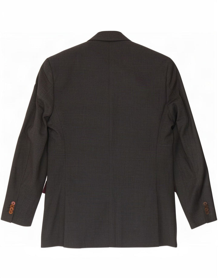 Hugo Boss Herre 2-knaps blazerjakke EU 48 Medium Grey Virgin Wool