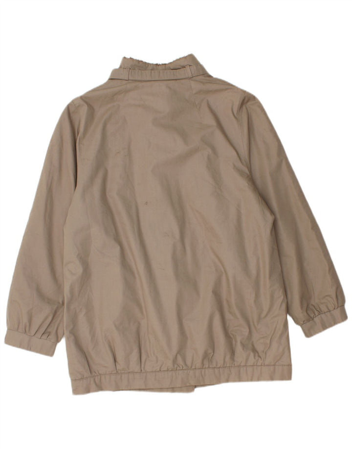 Vintage Dame Sherpa Windbreaker Jacket EU 38 Medium Grey