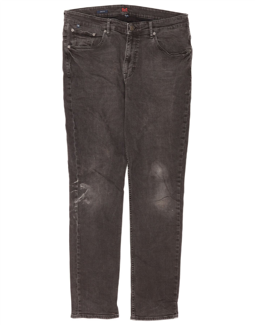 Crew Beklædning Herre Slim Jeans W38 L33 Grå Bomuld