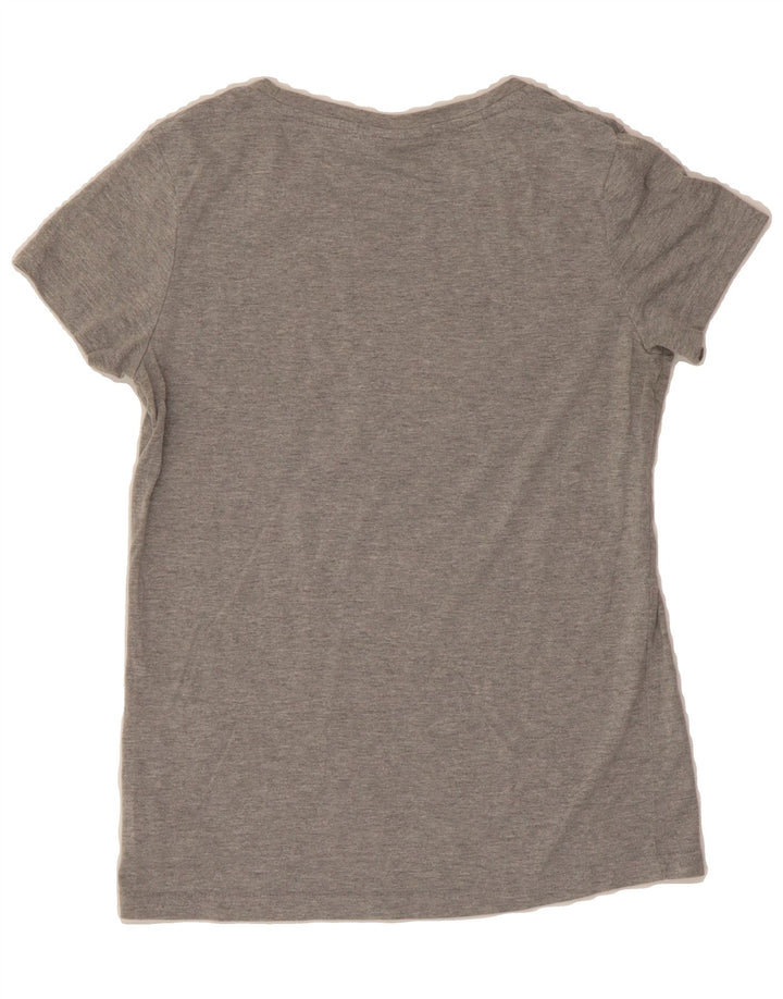 FILA Womens Graphic T-Shirt Top UK 8 Small Grey Polyester Vintage Fila and Second-Hand Fila from Messina Hembry 
