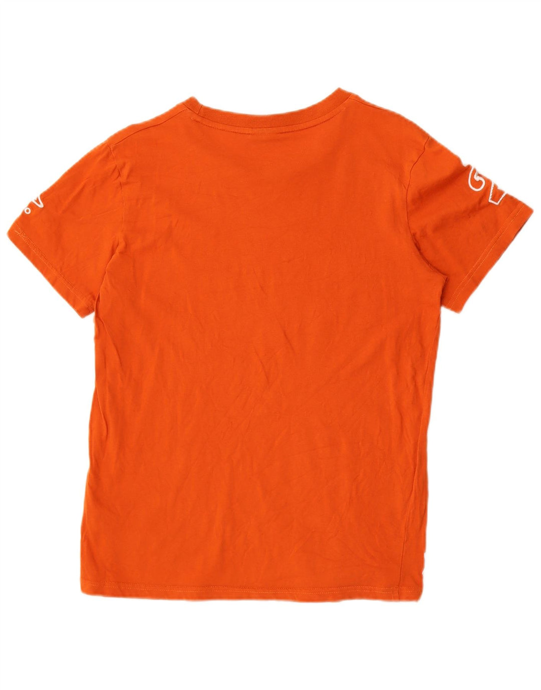 Umbro Herre Grafisk T-Shirt Top Medium Orange Bomuld