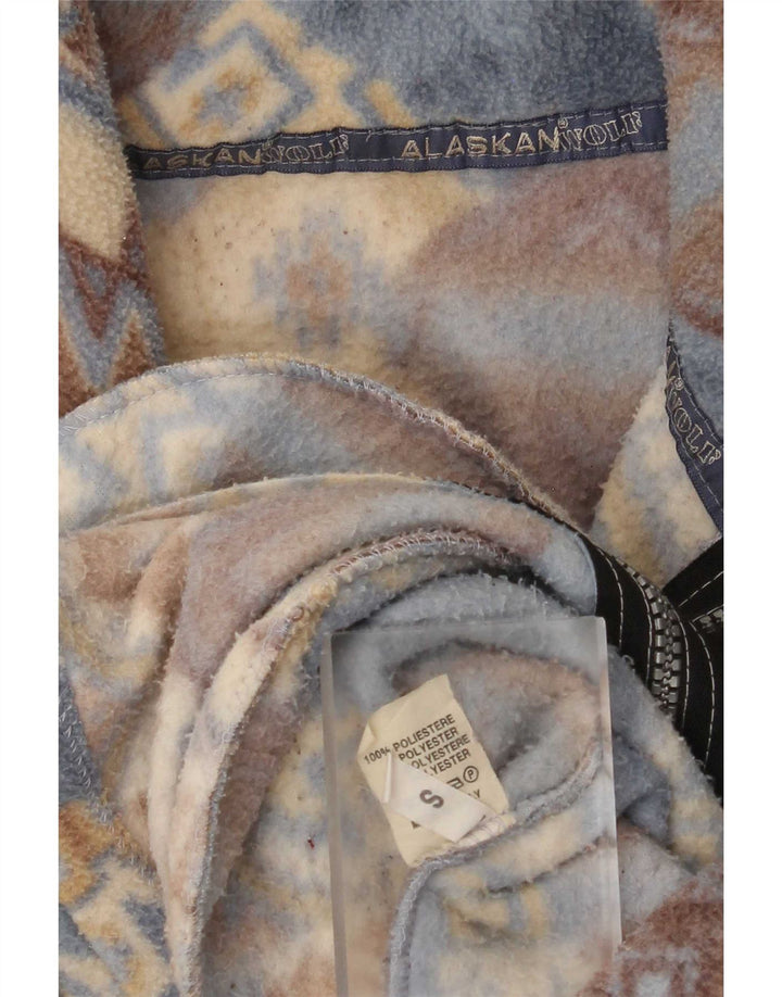 Alaskan Womens Oversized Fleecejakke UK 10 Small Multicolored Geometric