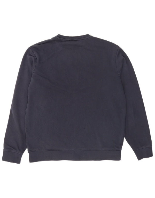 Ellesse Herre Sweatshirt Jumper Medium Marineblå Colourblock Bomuld