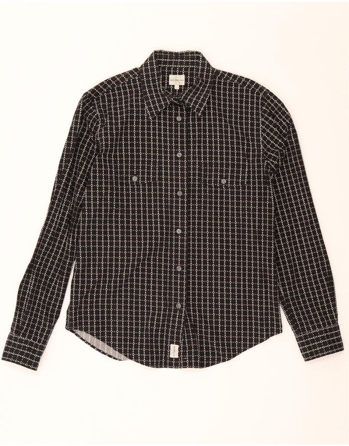 Calvin Klein Jeans Herreskjorte Stor Sort Geometrisk