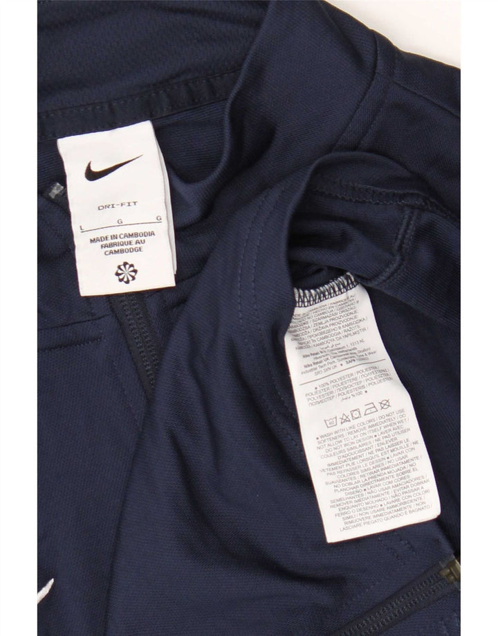 Nike Herre Dri Fit træningsdragt Topjakke Stor marineblå polyester