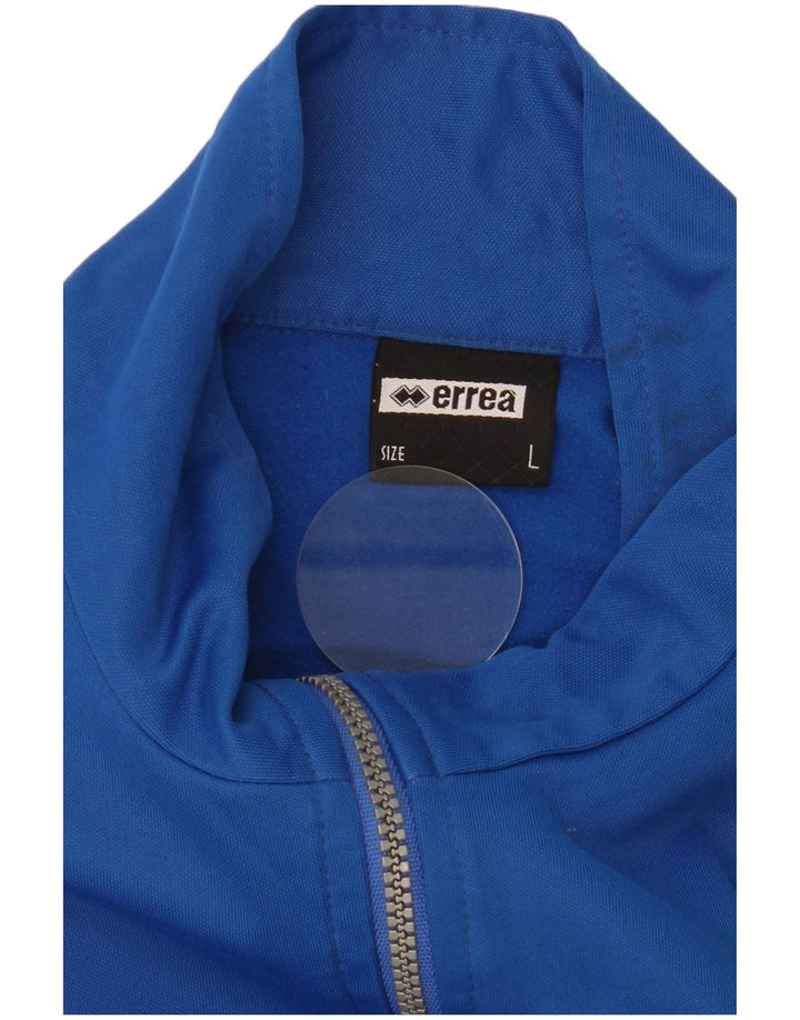 Errea Herre Zip Neck Pullover Træningsdragt Top Stor Blå