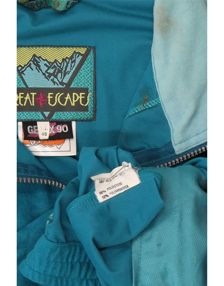 Great Escapes Herre Pullover Træningsdragt Topjakke IT 48 Medium Blue Retro